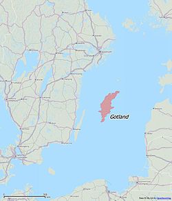 Gotland i Östersjön